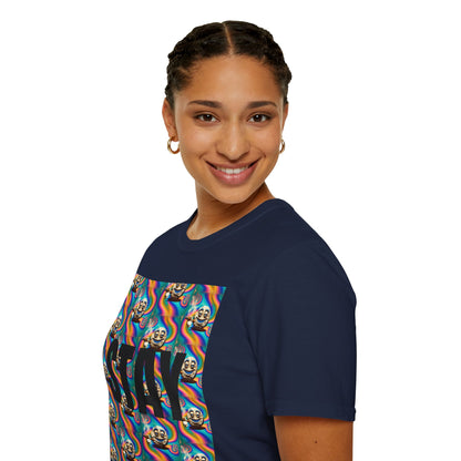 Stay Stoned Unisex Softstyle T-Shirt - Retro Vibe Graphic Tee for Fun Gatherings