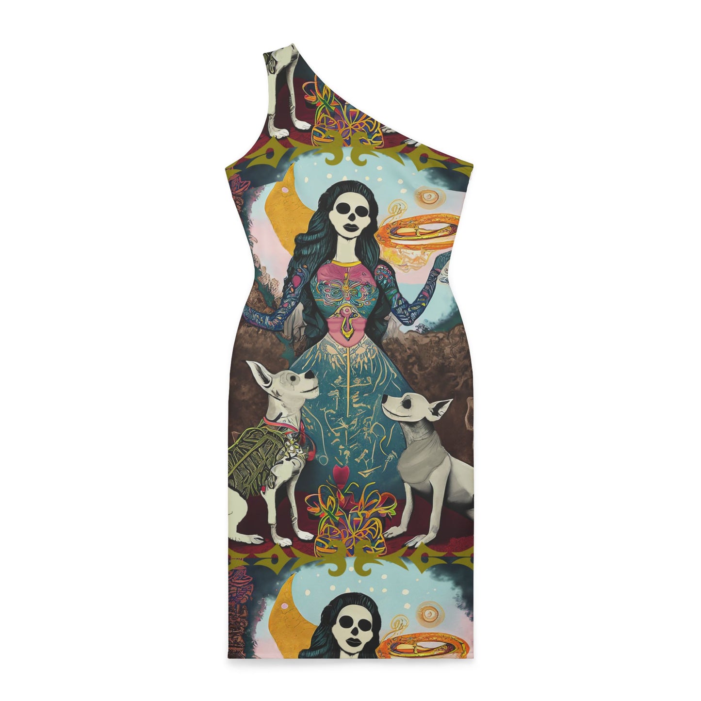 Shoulder Aztec Queen Dress (AOP)