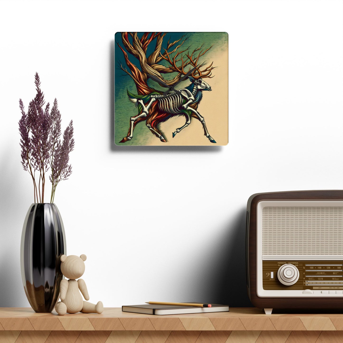 Deer Be on Time Acrylic Wall Clock