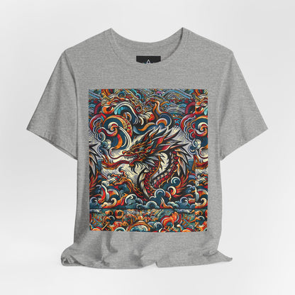 Vibrant Dragon Graphic Tee - Unisex Jersey Short Sleeve Shirt