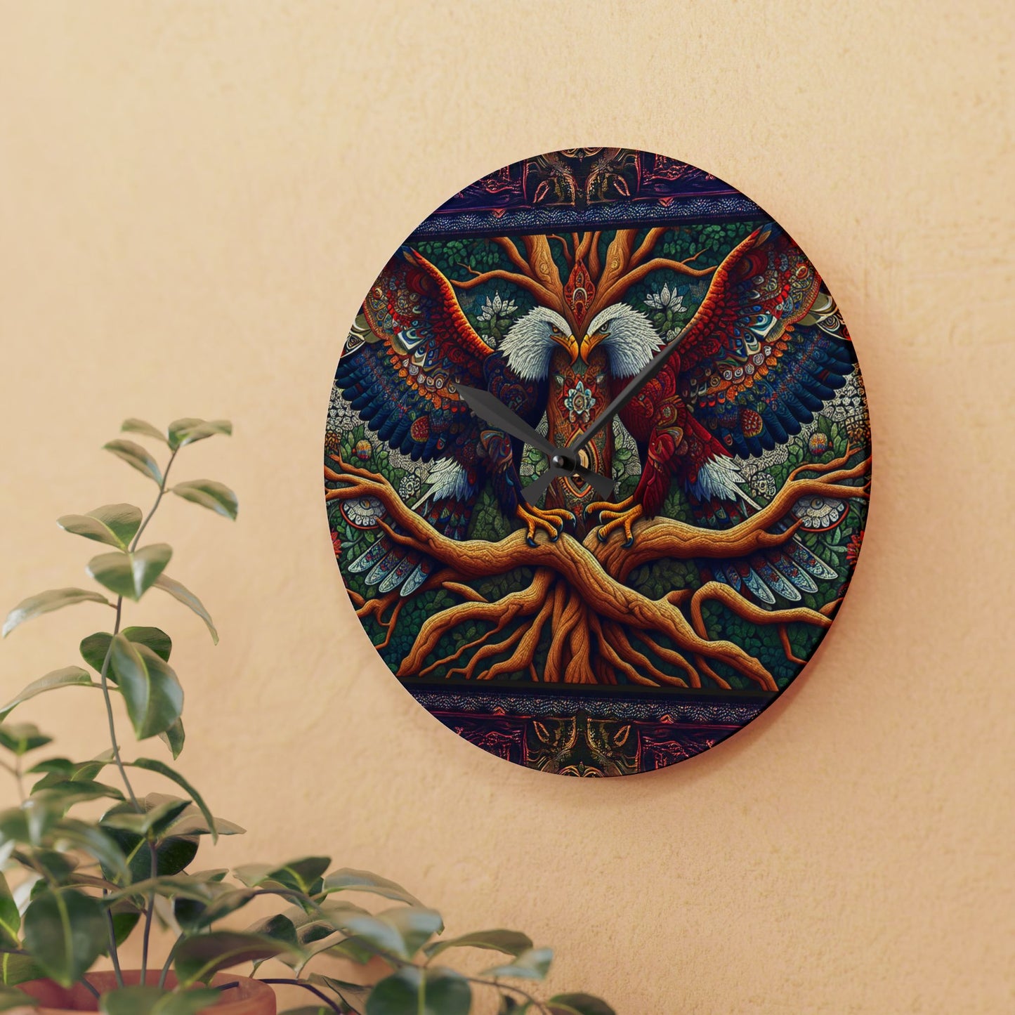 Guided Warriors Acrylic Wall Clock