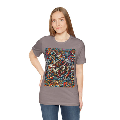 Vibrant Dragon Graphic Tee - Unisex Jersey Short Sleeve Shirt