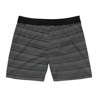 Bussin' Men's Mid-Length Swim Shorts - Stylish Striped Beachwear for Summer Fun