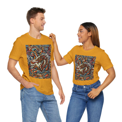 Vibrant Dragon Graphic Tee - Unisex Jersey Short Sleeve Shirt