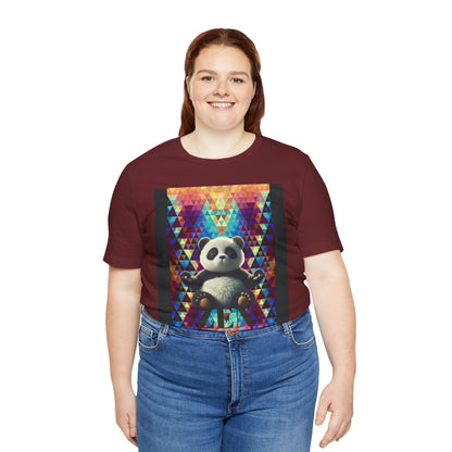 Colorful Panda Graphic Tee - Unisex Jersey Short Sleeve