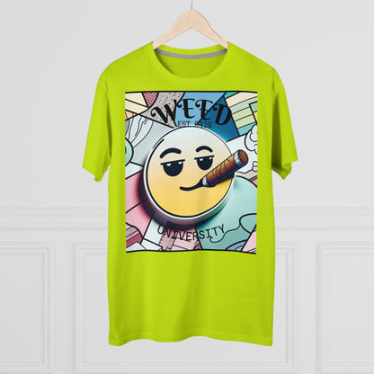 Cozy Weed University Tee - Modern Fit Cannabis T-Shirt for Fun Lovers