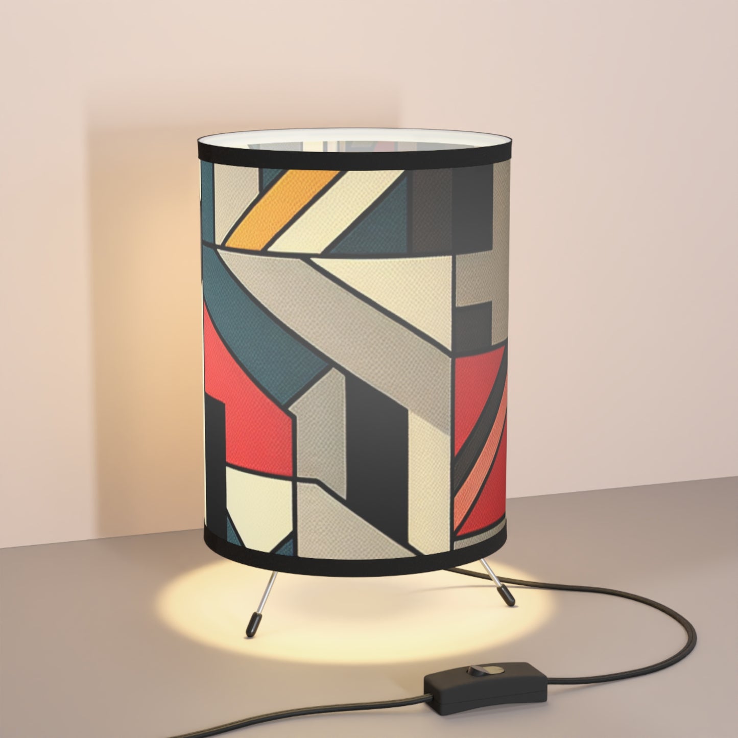Switch To Color Tripod Lamp with High-Res Printed Shade, US\CA plug