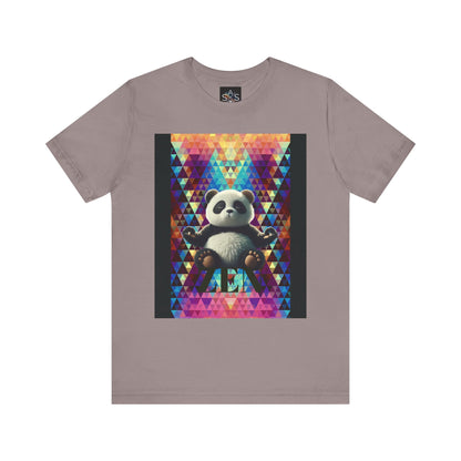 Colorful Panda Graphic Tee - Unisex Jersey Short Sleeve