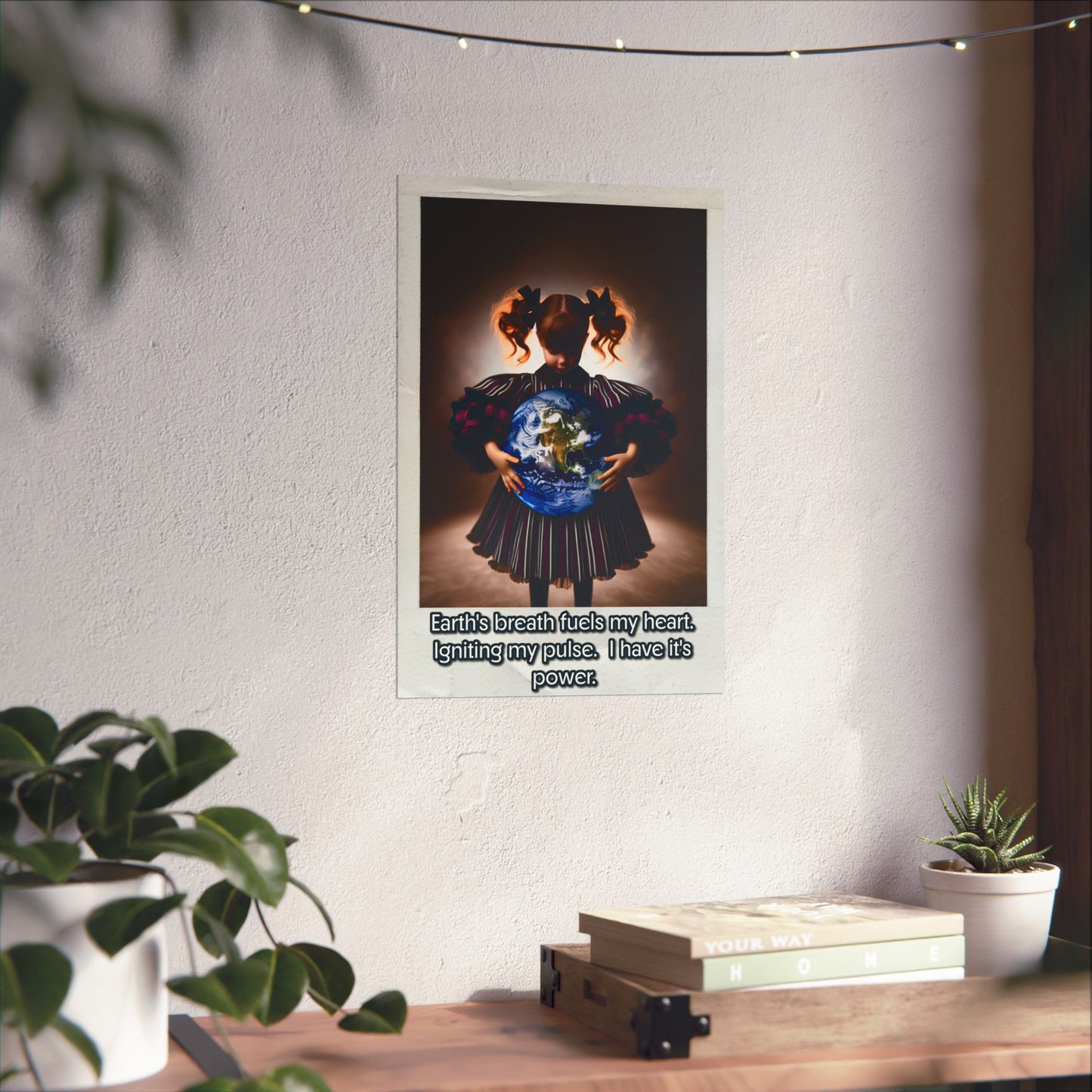 Inspirational Matte Vertical Poster - Earth’s Breath Fuels My Heart