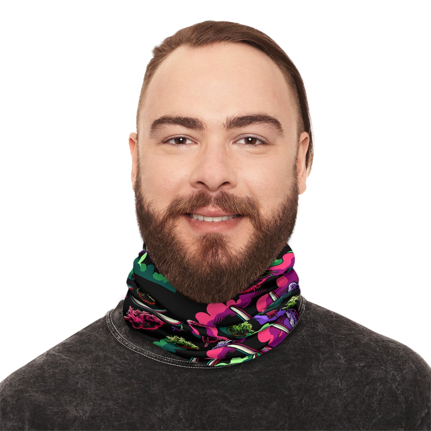 Winter Neck Gaiter With Drawstring