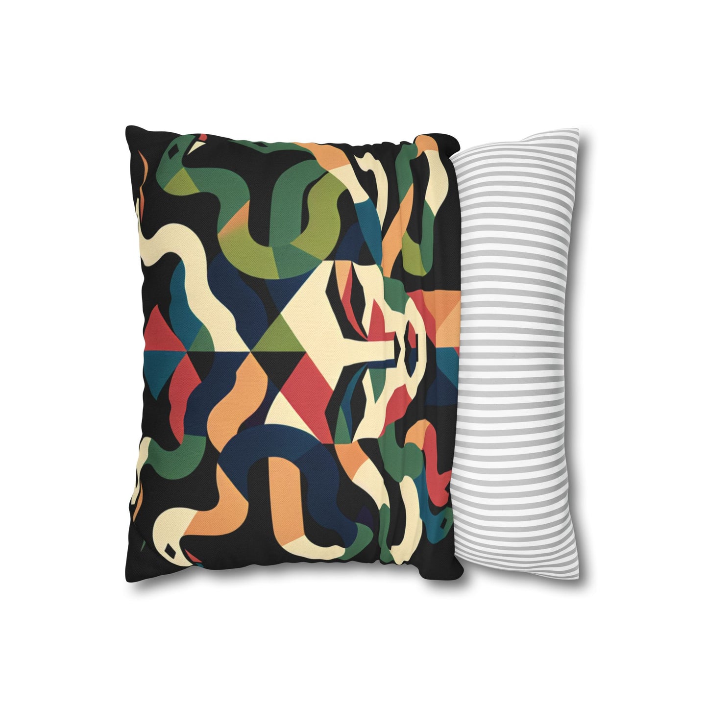 Spun Polyester Square Pillowcase