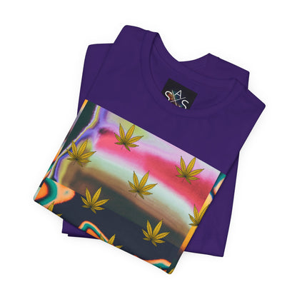 Vibrant Leaf Graphic Tee - Unisex Jersey Short Sleeve T-Shirt