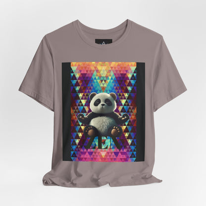 Colorful Panda Graphic Tee - Unisex Jersey Short Sleeve