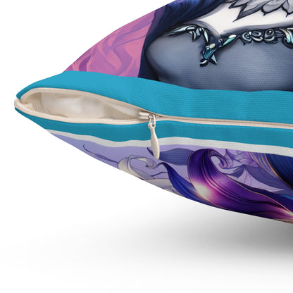 Unique Spun Polyester Square Pillow