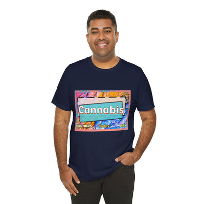 Trendy Cannabis Solutions Tee - Unisex Jersey Short Sleeve T-Shirt