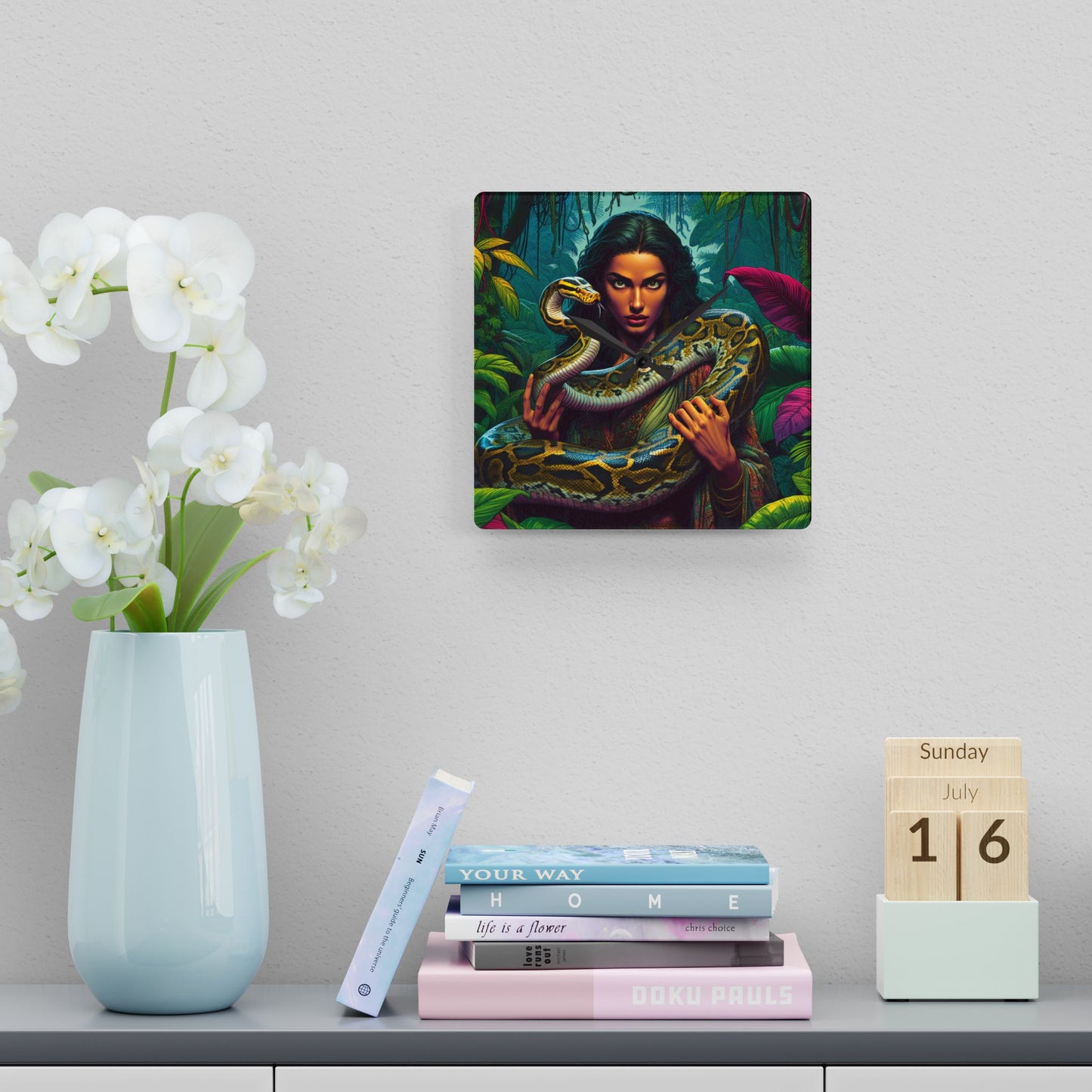 Queen Yohirah Acrylic Wall Clock