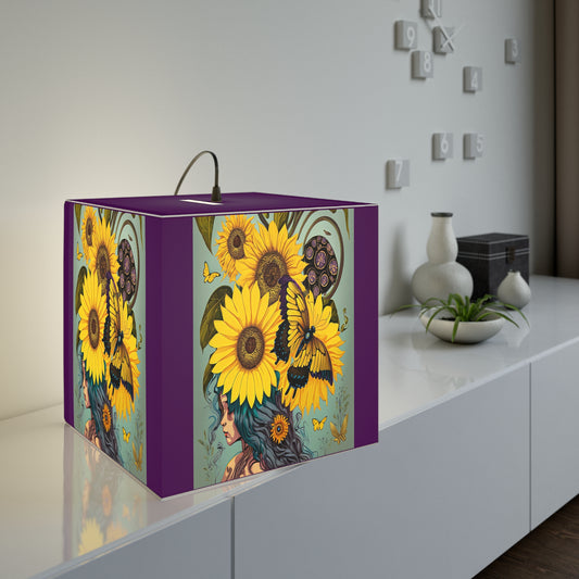 `Les Tournesols' Light Cube Lamp