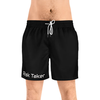 Stylish Risk Taker Swim Shorts | Men's Beachwear, Summer Essentials, Pool Party, Vacation Gear, Gift for Adventurers