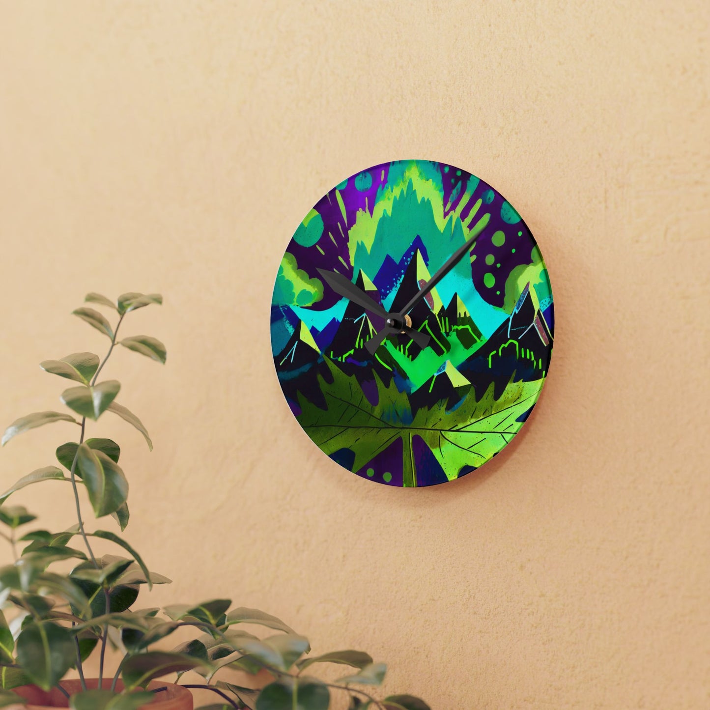 Maple, I love You Acrylic Wall Clock
