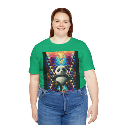 Colorful Panda Graphic Tee - Unisex Jersey Short Sleeve