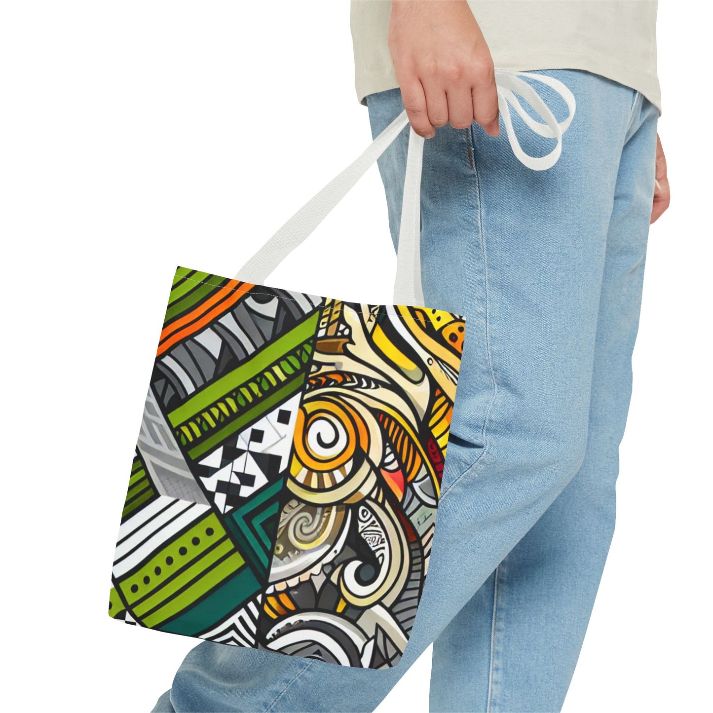 Custom Tote Bag - Stylish and Durable Design with Multiple Handle Colors