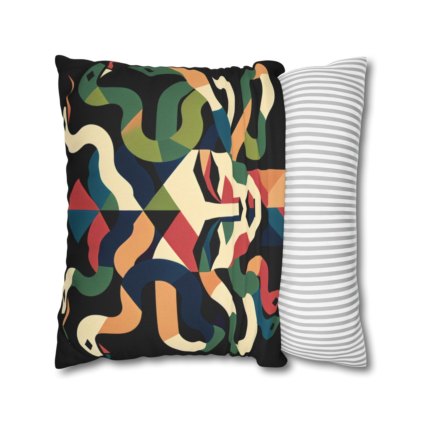 Spun Polyester Square Pillowcase