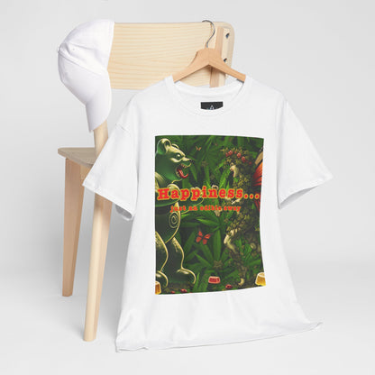 Happiness Jungle Unisex Heavy Cotton Tee, Graphic T-Shirt, Nature Lover Gift, Summer Wardrobe Essential, Unisex Casual Wear