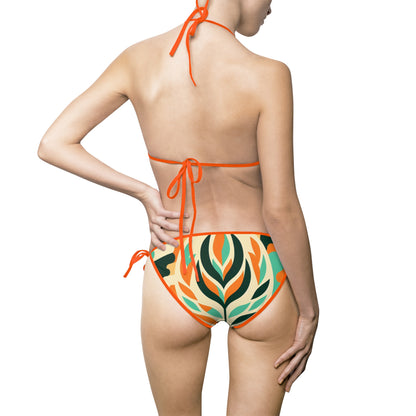 Tropical Floral Women's Bikini Swimsuit - Summer Beachwear