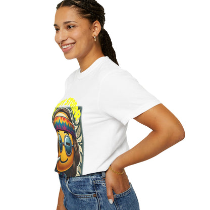 Happy Stoner Unisex Garment-Dyed T-Shirt | Chill Vibe Tee for Budding Enthusiasts