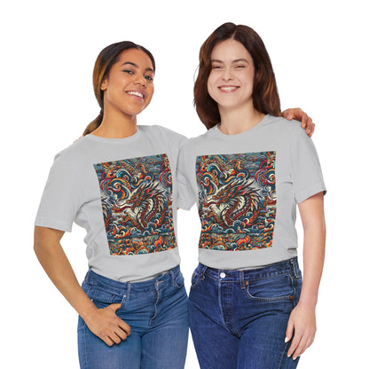 Vibrant Dragon Graphic Tee - Unisex Jersey Short Sleeve Shirt