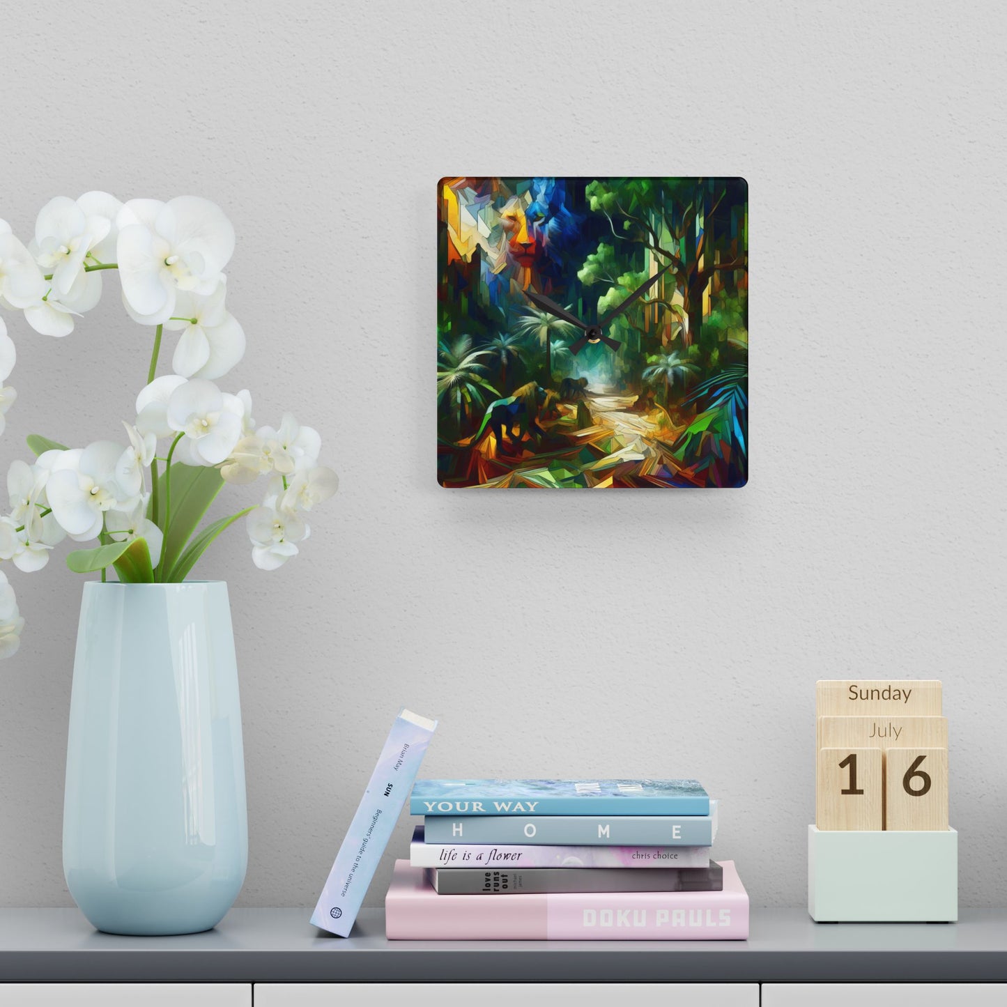 Command Your Time Acrylic Wall Clock