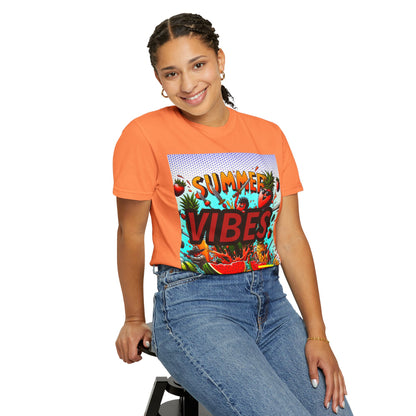 Summer Vibes Unisex Garment-Dyed T-Shirt