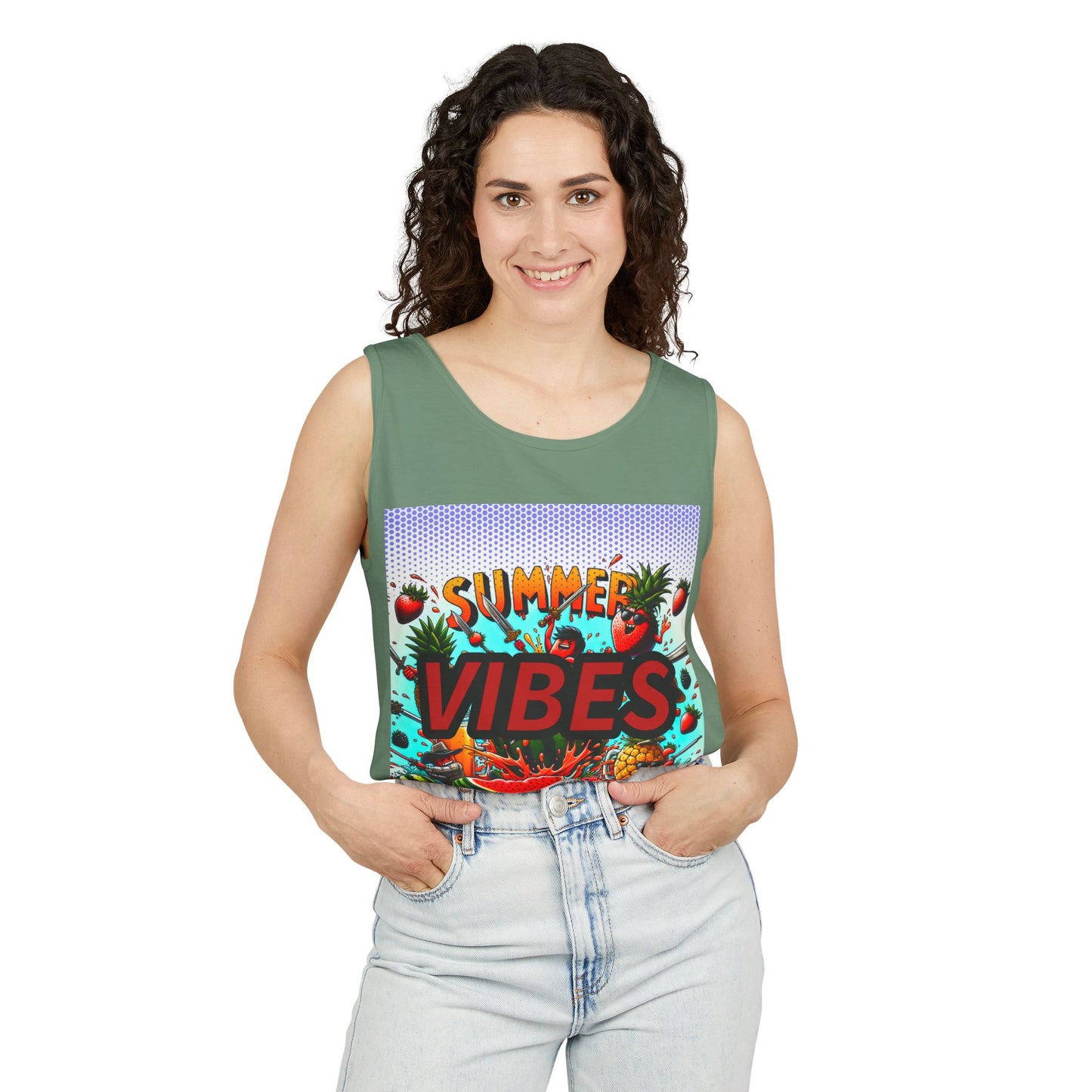 Summer Vibes Unisex Tank Top - Perfect for Beach Days & Festivals