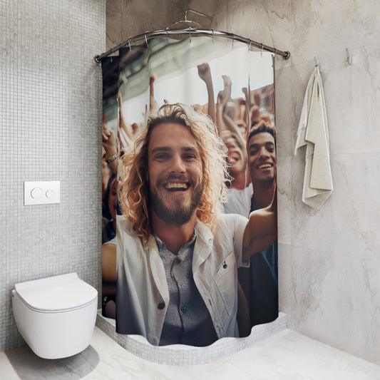 Simple Alluring Style Yay Dave! Shower Curtain