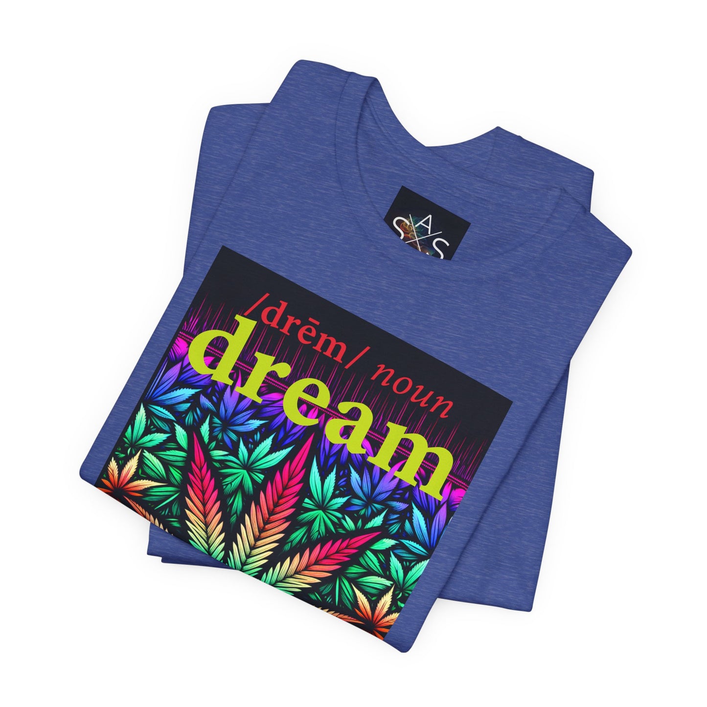 Dream Inspired Unisex Jersey Tee - Vibrant Cannabis Graphic T-Shirt