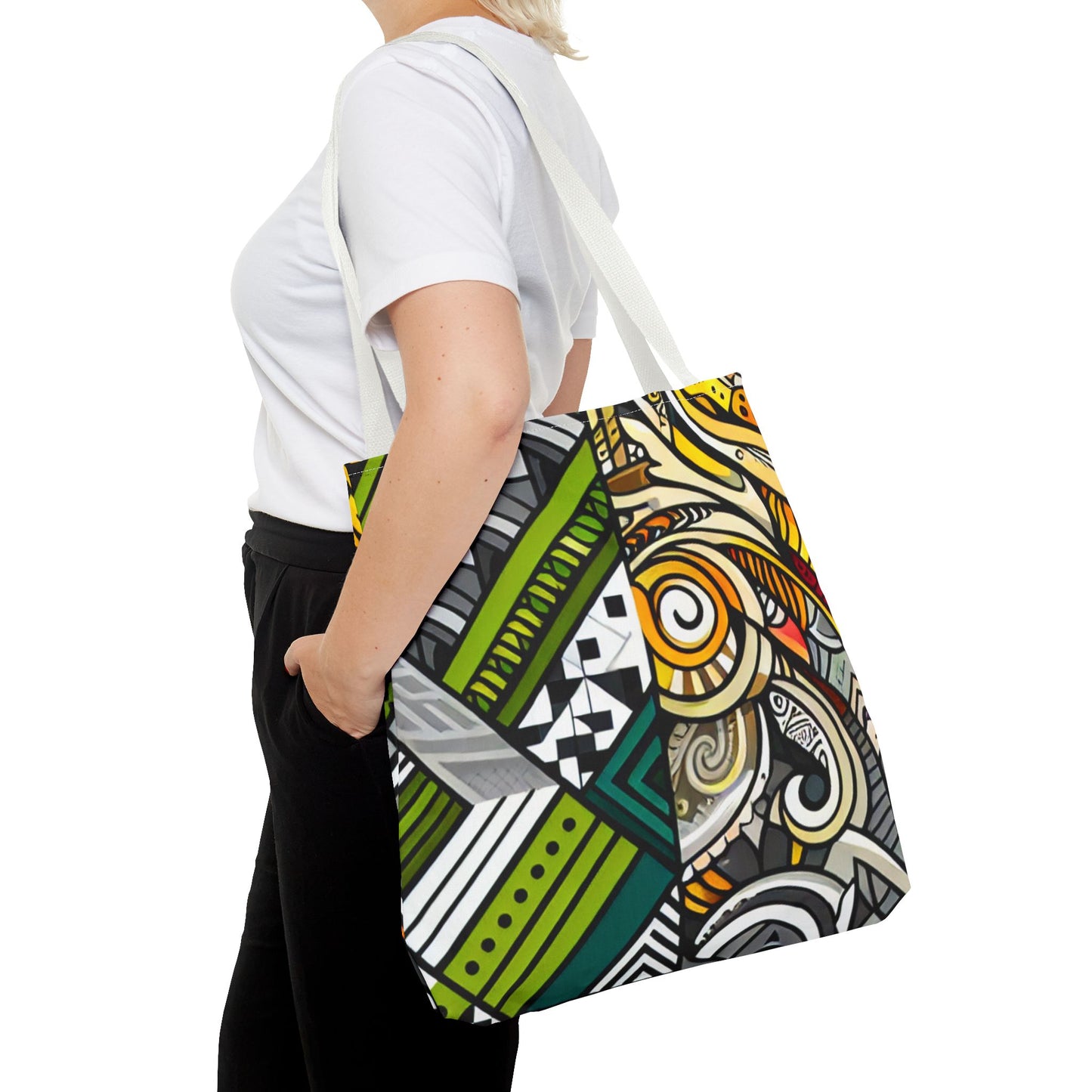 Custom Tote Bag - Stylish and Durable Design with Multiple Handle Colors