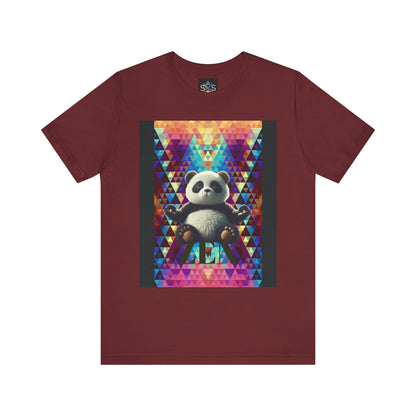 Colorful Panda Graphic Tee - Unisex Jersey Short Sleeve