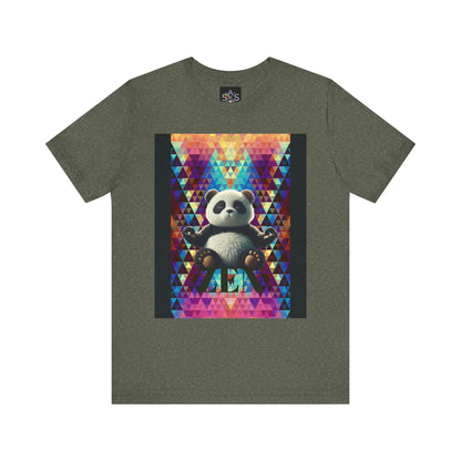 Colorful Panda Graphic Tee - Unisex Jersey Short Sleeve