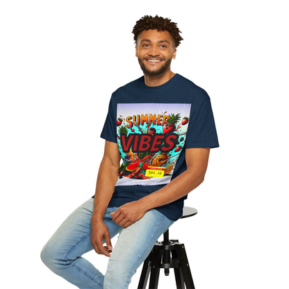 Summer Vibes Unisex Garment-Dyed T-Shirt