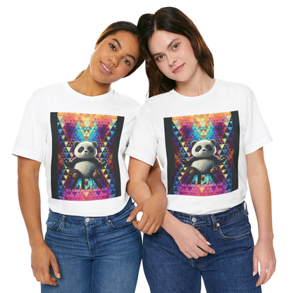 Colorful Panda Graphic Tee - Unisex Jersey Short Sleeve