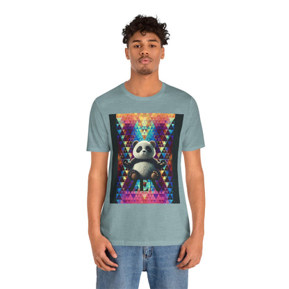 Colorful Panda Graphic Tee - Unisex Jersey Short Sleeve