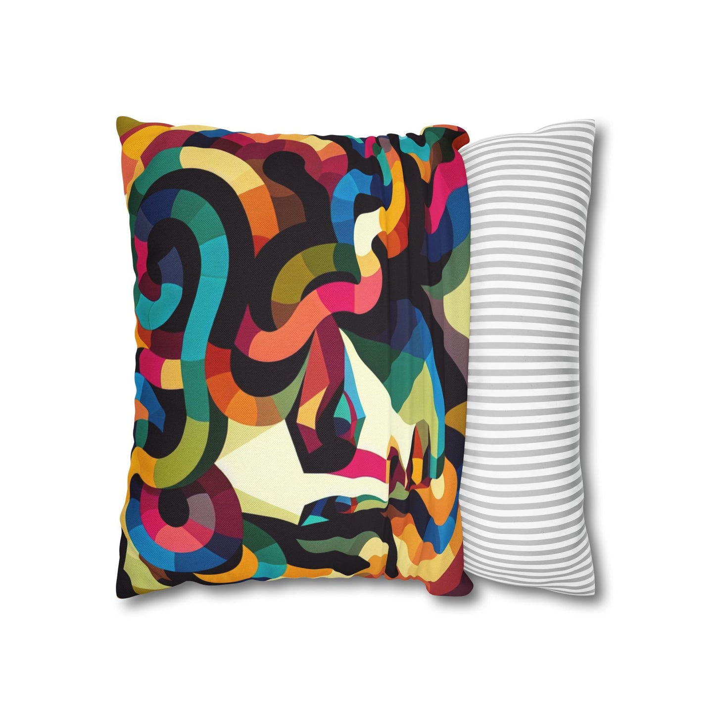 Spun Polyester Square Pillowcase