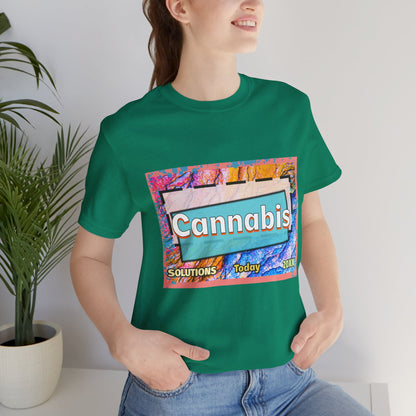 Trendy Cannabis Solutions Tee - Unisex Jersey Short Sleeve T-Shirt