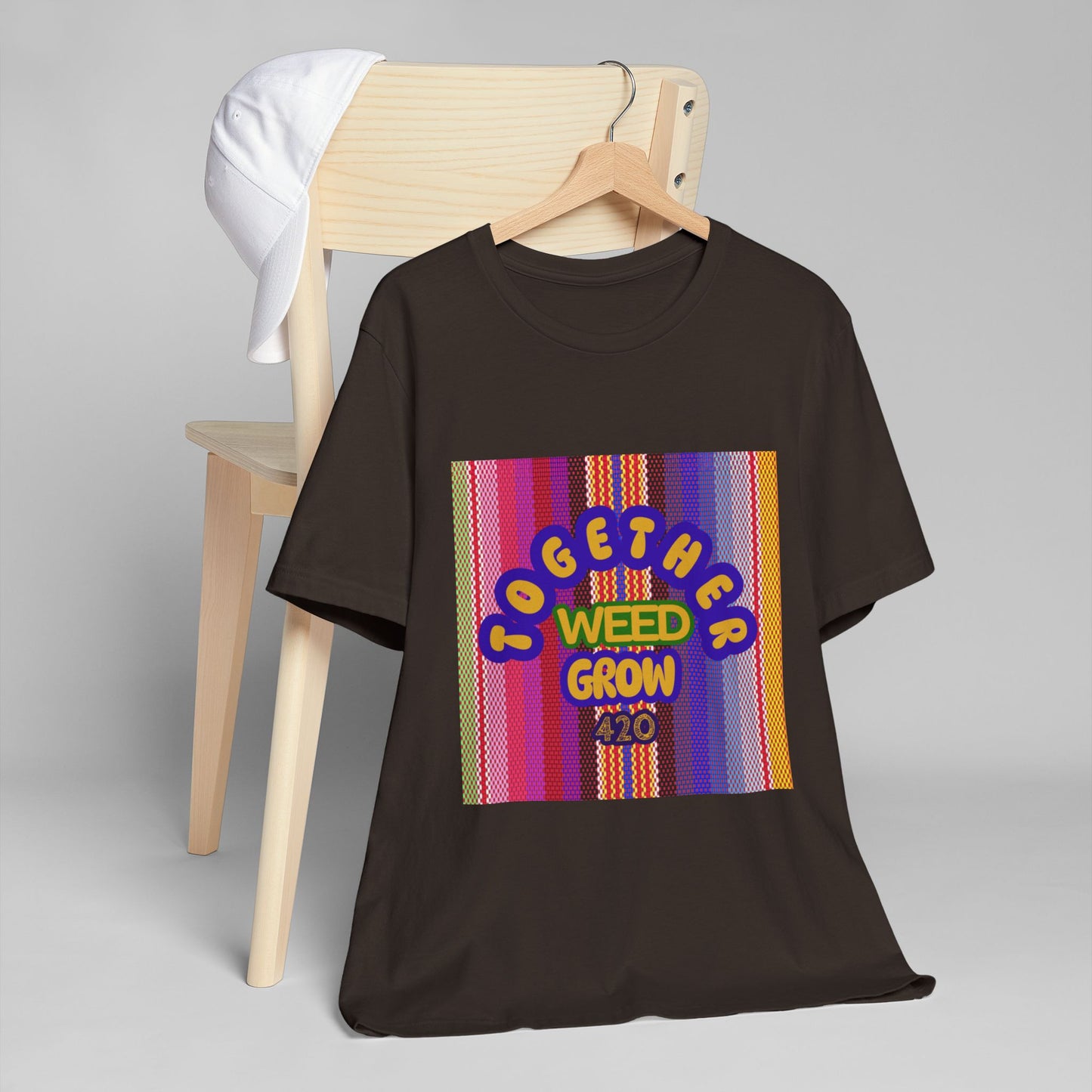 Together We Grow Weed Unisex Jersey T-Shirt - Vibrant Cannabis Culture Tee for 420 Enthusiasts