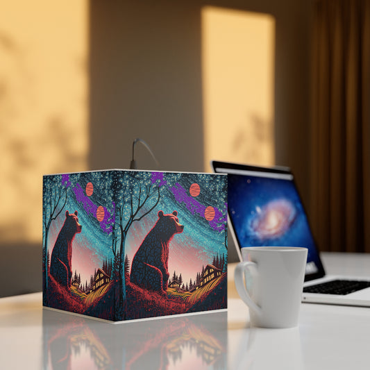 Star Filled Light Cube Lamp