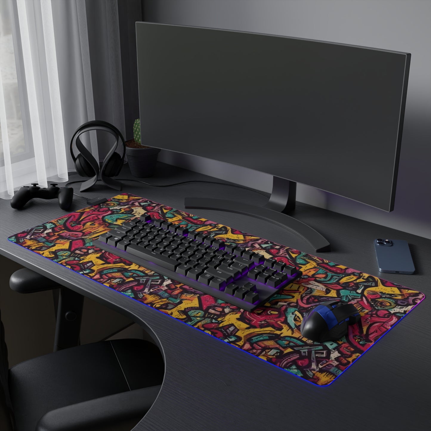 Rise of the Color LED Gaming Mouse Pad
