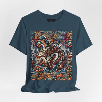Vibrant Dragon Graphic Tee - Unisex Jersey Short Sleeve Shirt