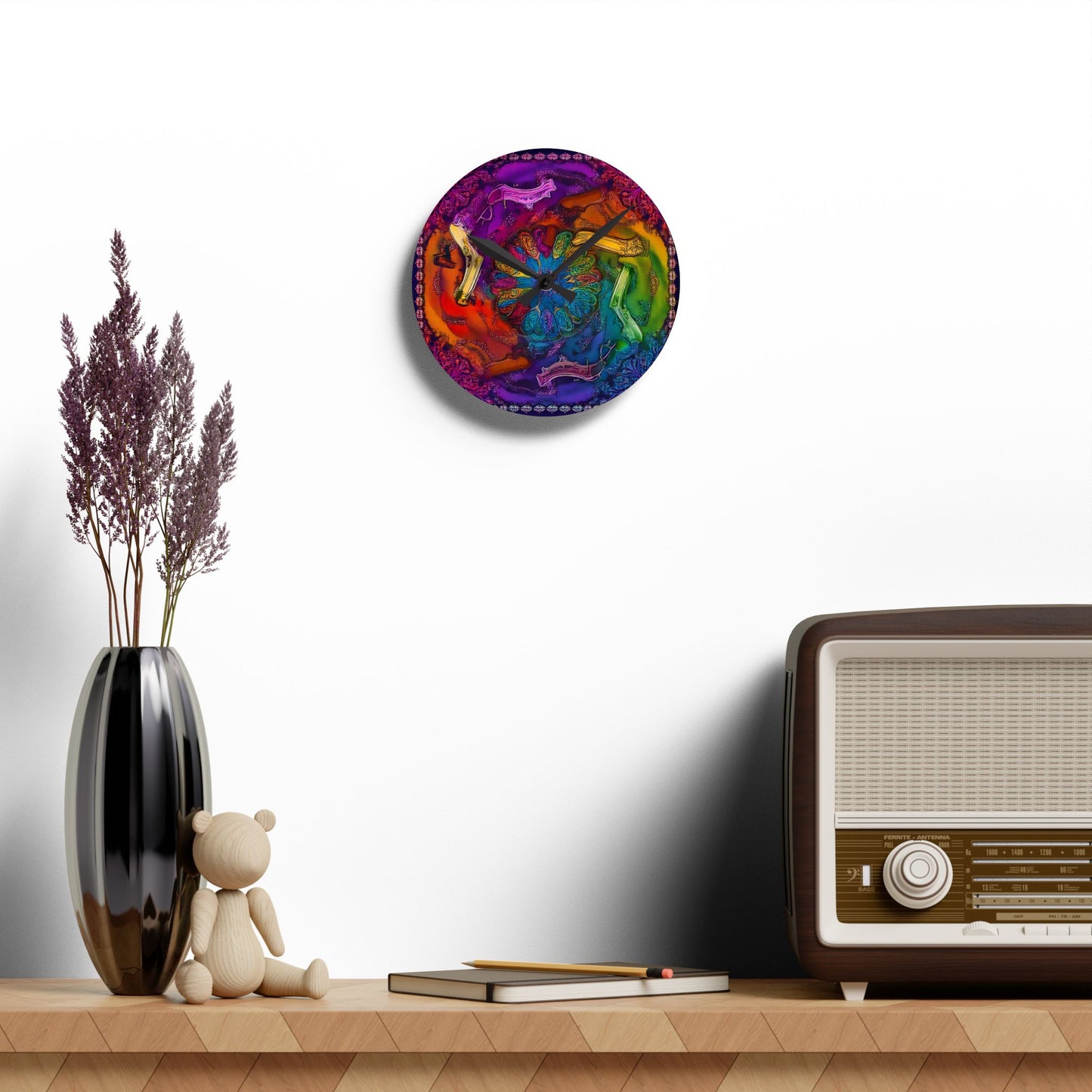 Tommy Time Acrylic Wall Clock