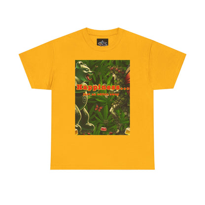 Happiness Jungle Unisex Heavy Cotton Tee, Graphic T-Shirt, Nature Lover Gift, Summer Wardrobe Essential, Unisex Casual Wear