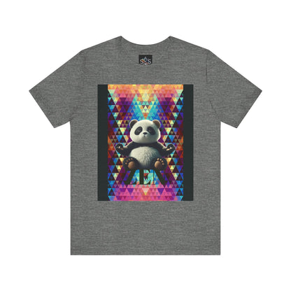 Colorful Panda Graphic Tee - Unisex Jersey Short Sleeve